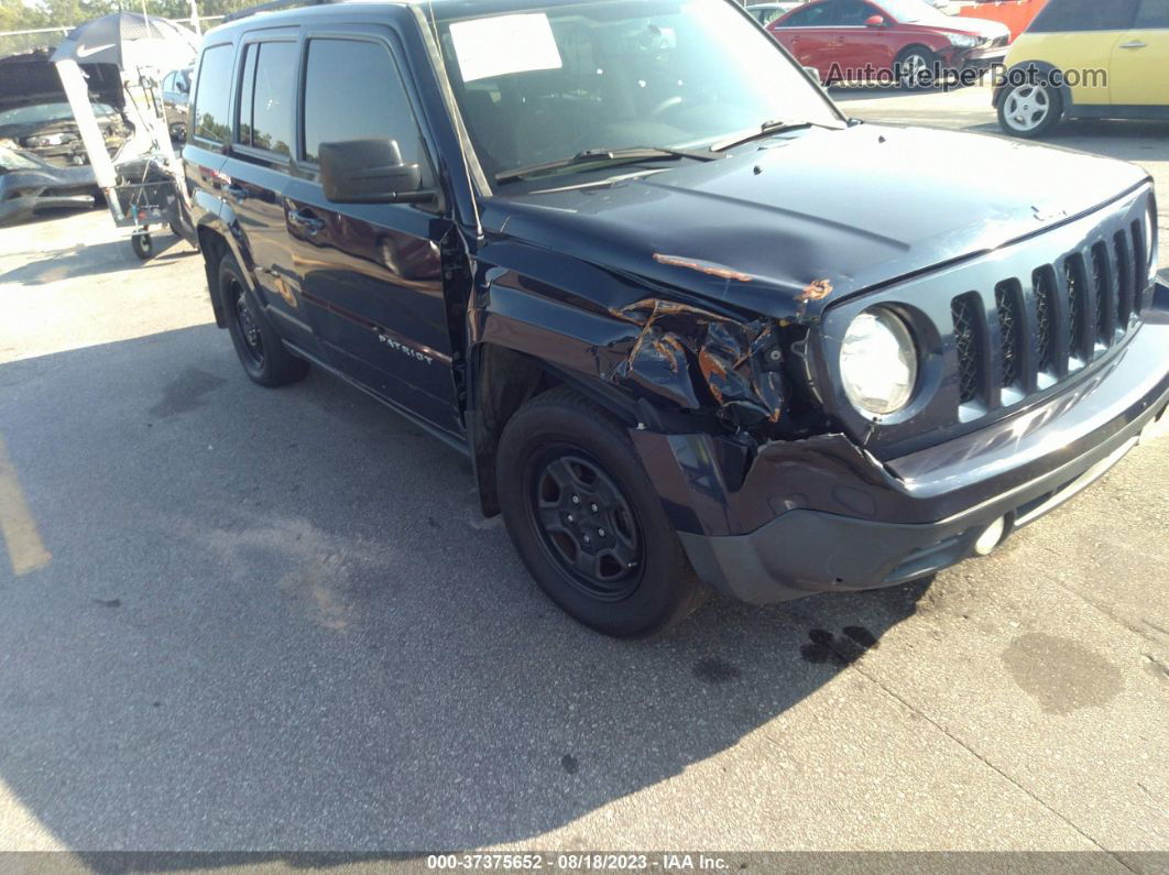 2016 Jeep Patriot Sport Синий vin: 1C4NJPBA7GD790028