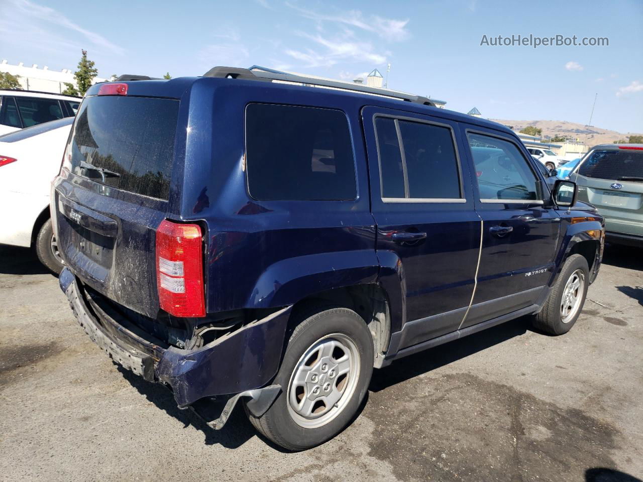 2014 Jeep Patriot Sport Синий vin: 1C4NJPBA8ED547115