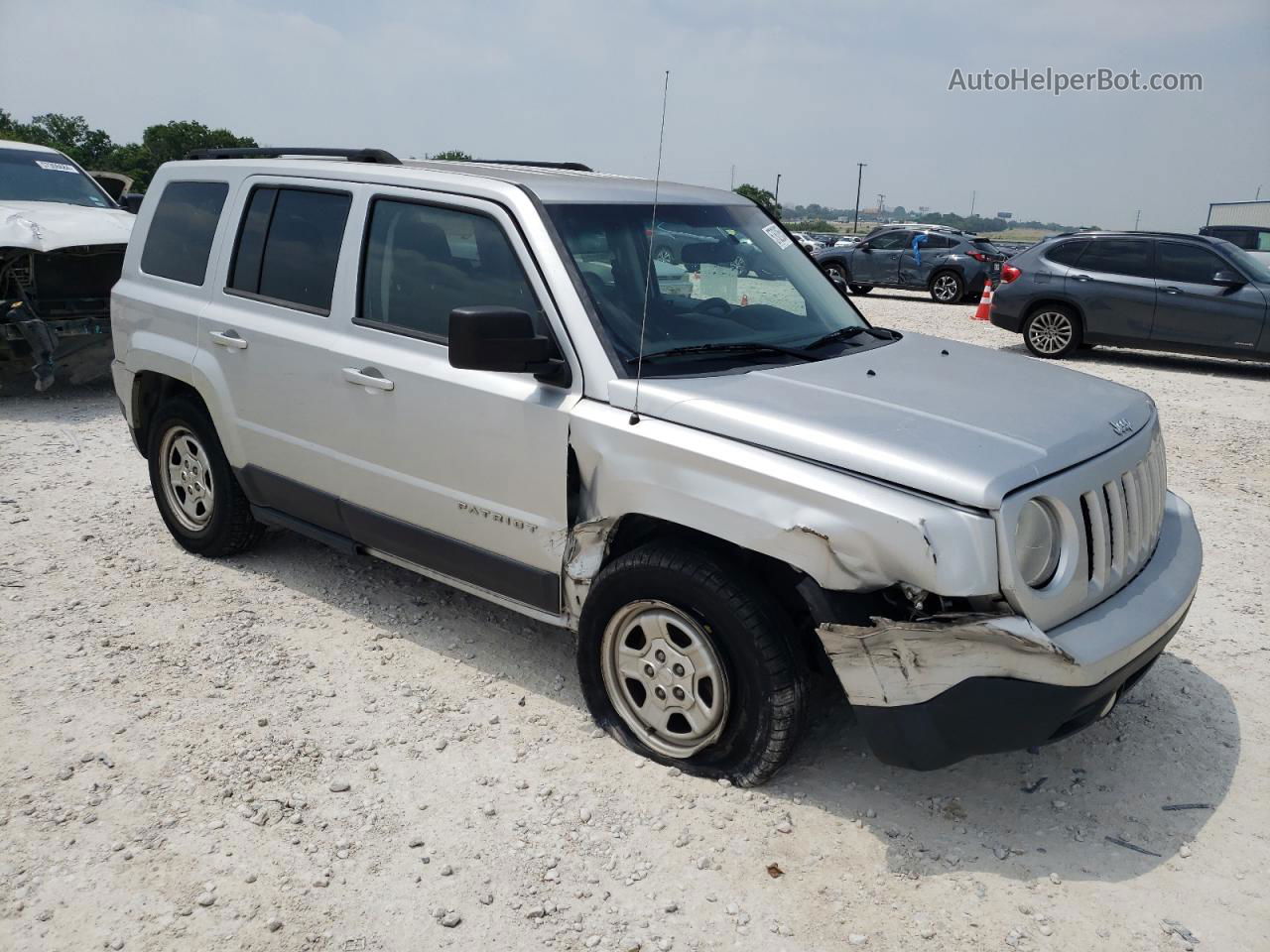 2014 Jeep Patriot Sport Серебряный vin: 1C4NJPBA8ED619625