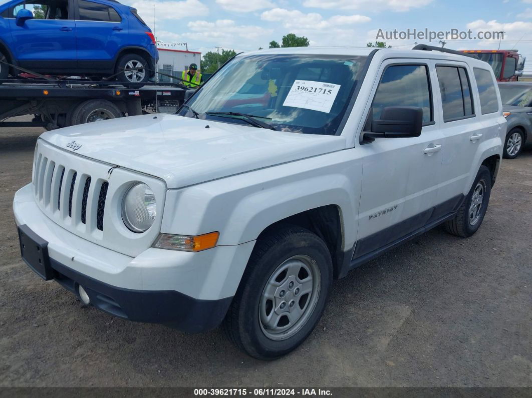 2014 Jeep Patriot Sport White vin: 1C4NJPBA8ED774790