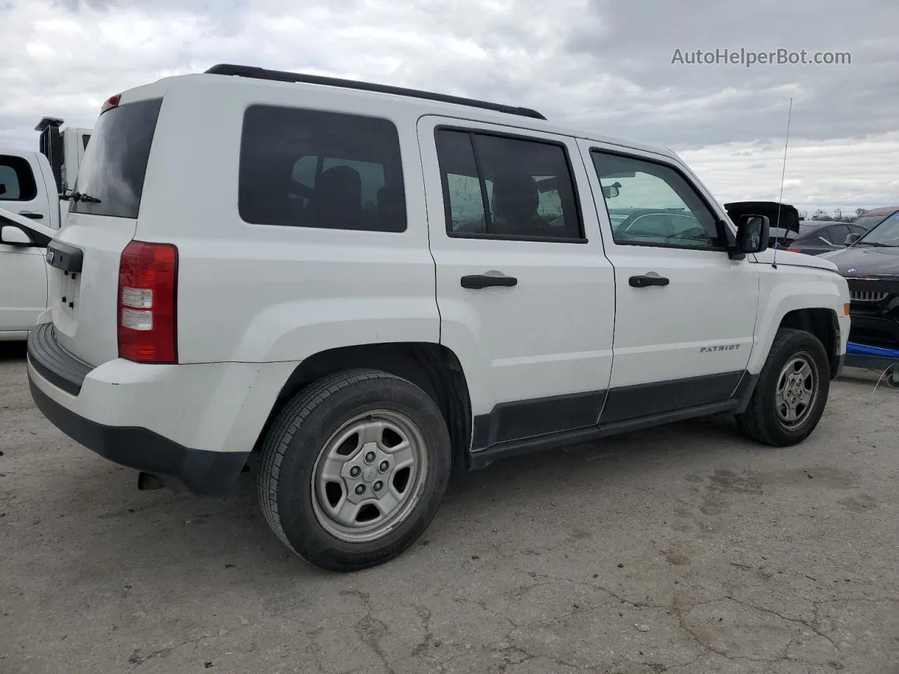 2014 Jeep Patriot Sport White vin: 1C4NJPBA8ED881399