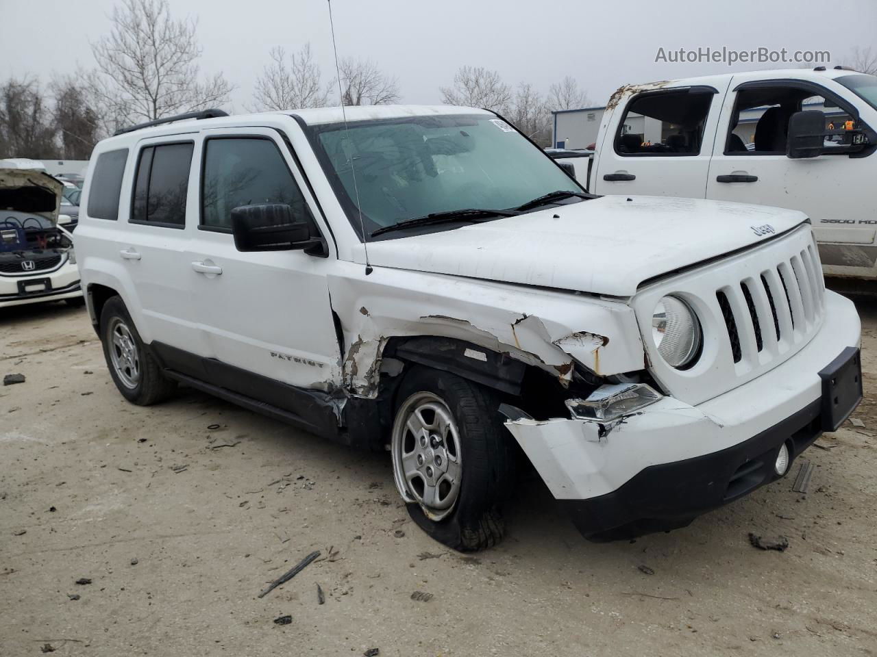 2016 Jeep Patriot Sport White vin: 1C4NJPBA8GD550664