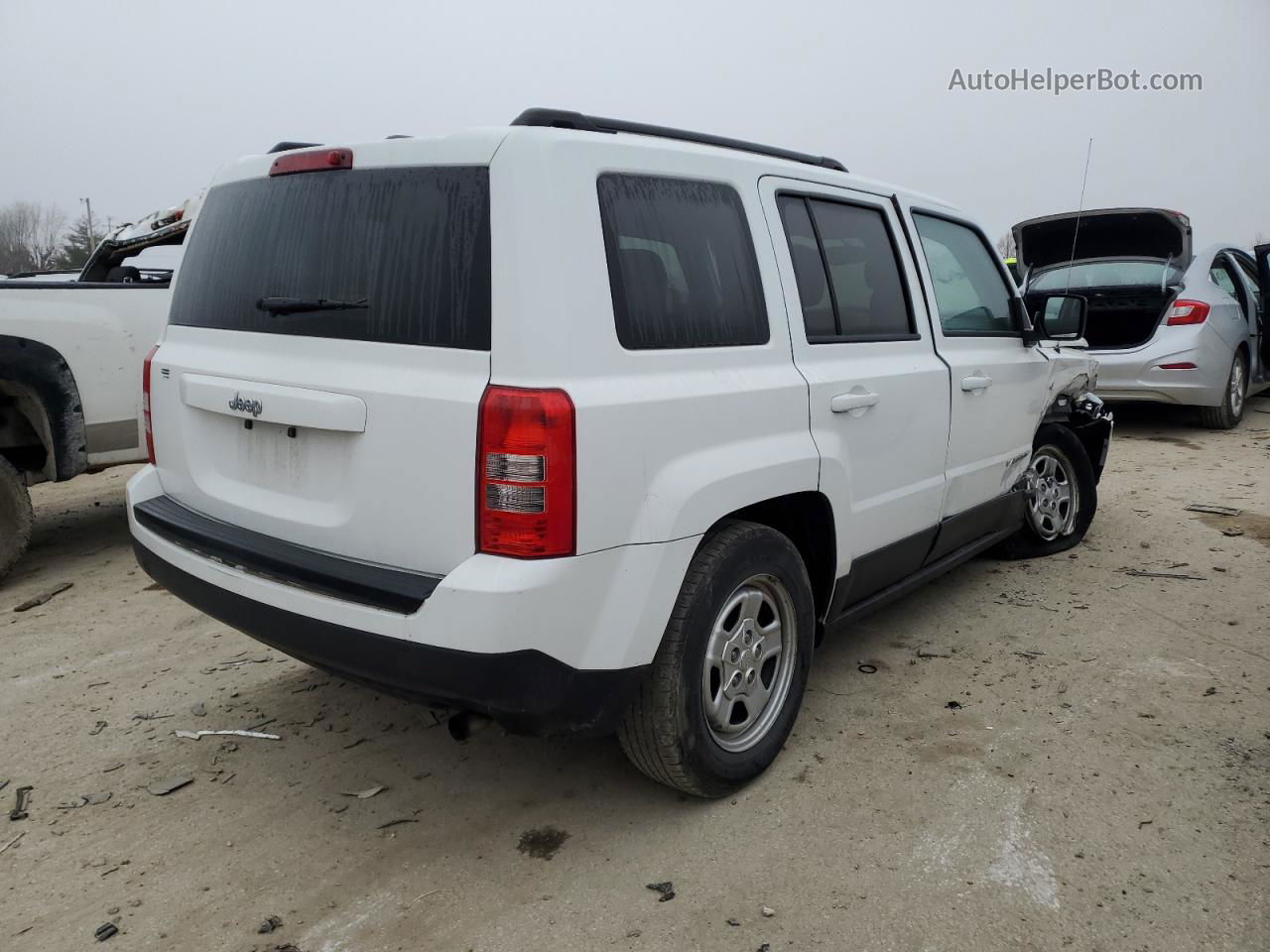 2016 Jeep Patriot Sport White vin: 1C4NJPBA8GD550664