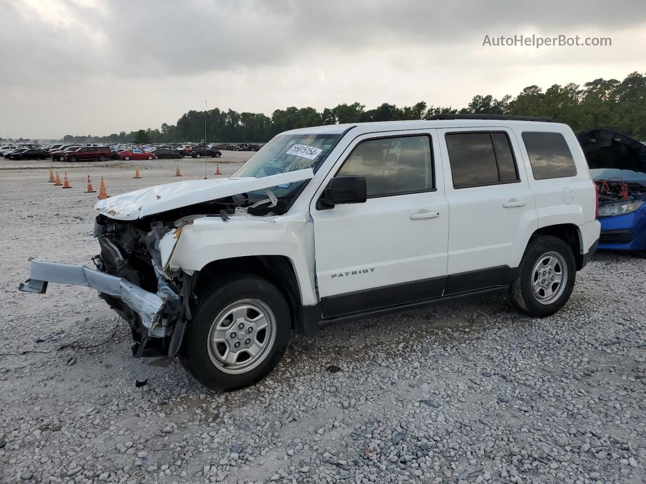 2016 Jeep Patriot Sport White vin: 1C4NJPBA8GD641319