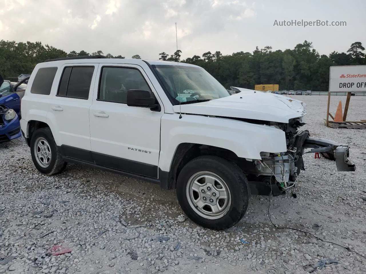 2016 Jeep Patriot Sport White vin: 1C4NJPBA8GD641319