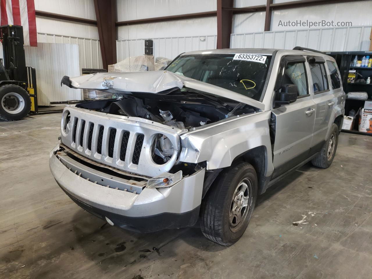 2012 Jeep Patriot Sport Silver vin: 1C4NJPBA9CD622174