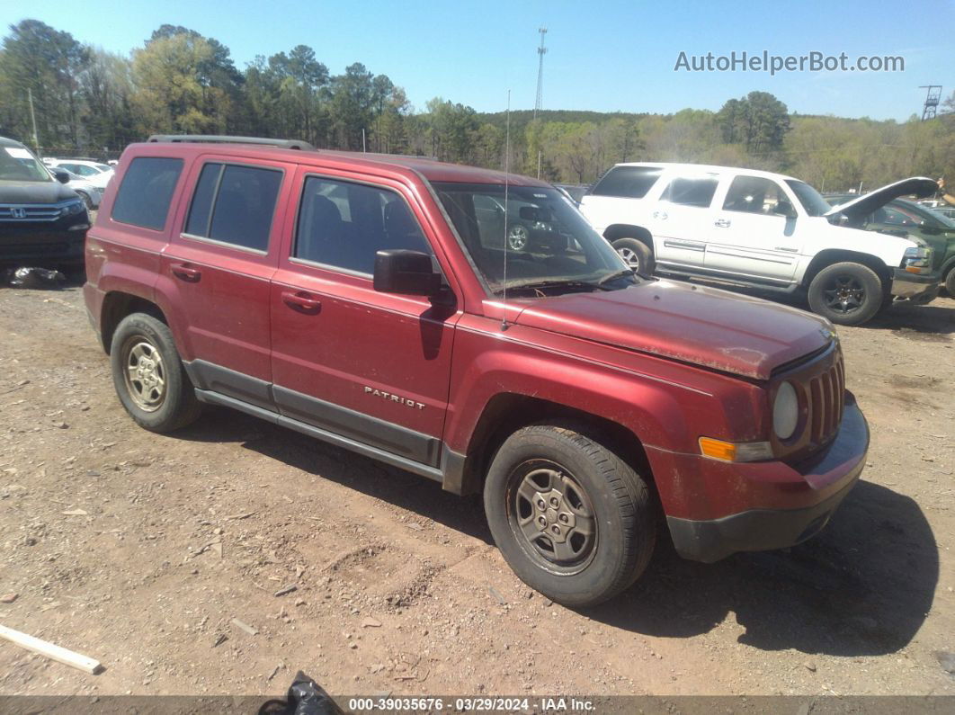 2014 Jeep Patriot Sport Burgundy vin: 1C4NJPBA9ED533580