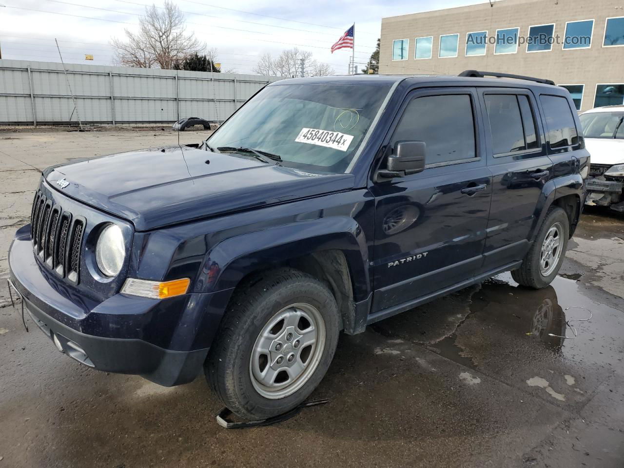 2014 Jeep Patriot Sport Blue vin: 1C4NJPBA9ED750045