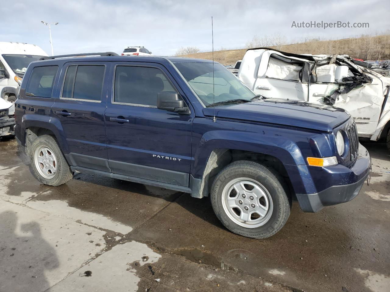 2014 Jeep Patriot Sport Blue vin: 1C4NJPBA9ED750045