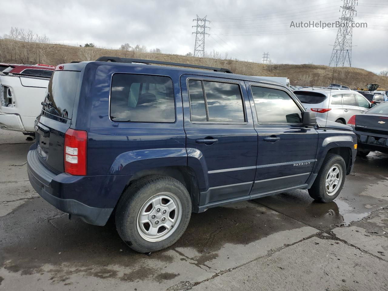 2014 Jeep Patriot Sport Blue vin: 1C4NJPBA9ED750045