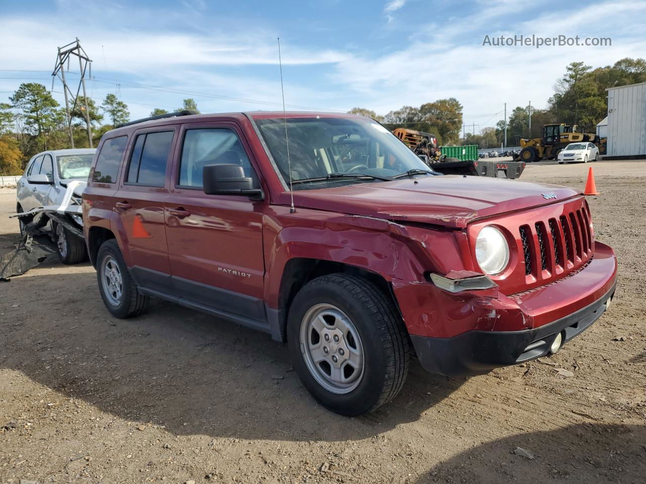 2012 Jeep Patriot Sport Burgundy vin: 1C4NJPBAXCD526019