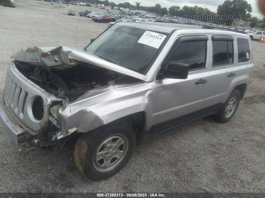 2012 Jeep Patriot Sport Silver vin: 1C4NJPBAXCD605397