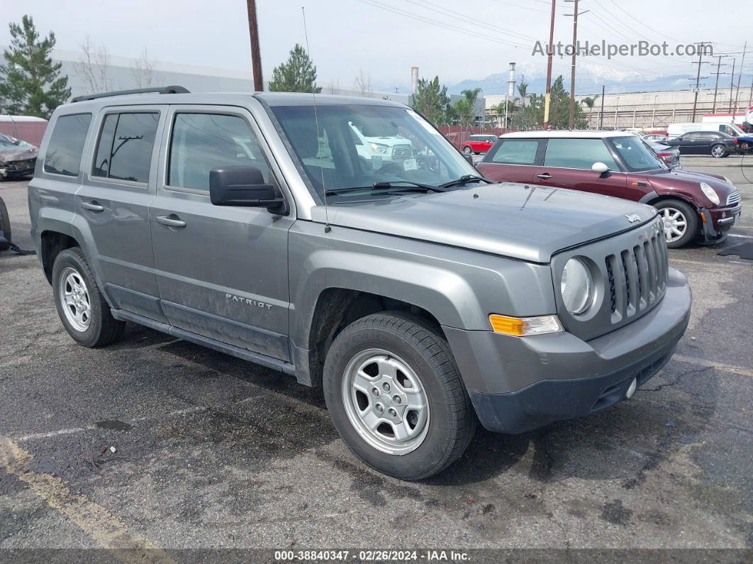 2014 Jeep Patriot Sport Gray vin: 1C4NJPBAXED596512