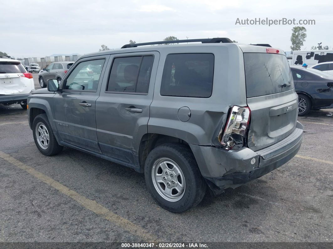 2014 Jeep Patriot Sport Gray vin: 1C4NJPBAXED596512