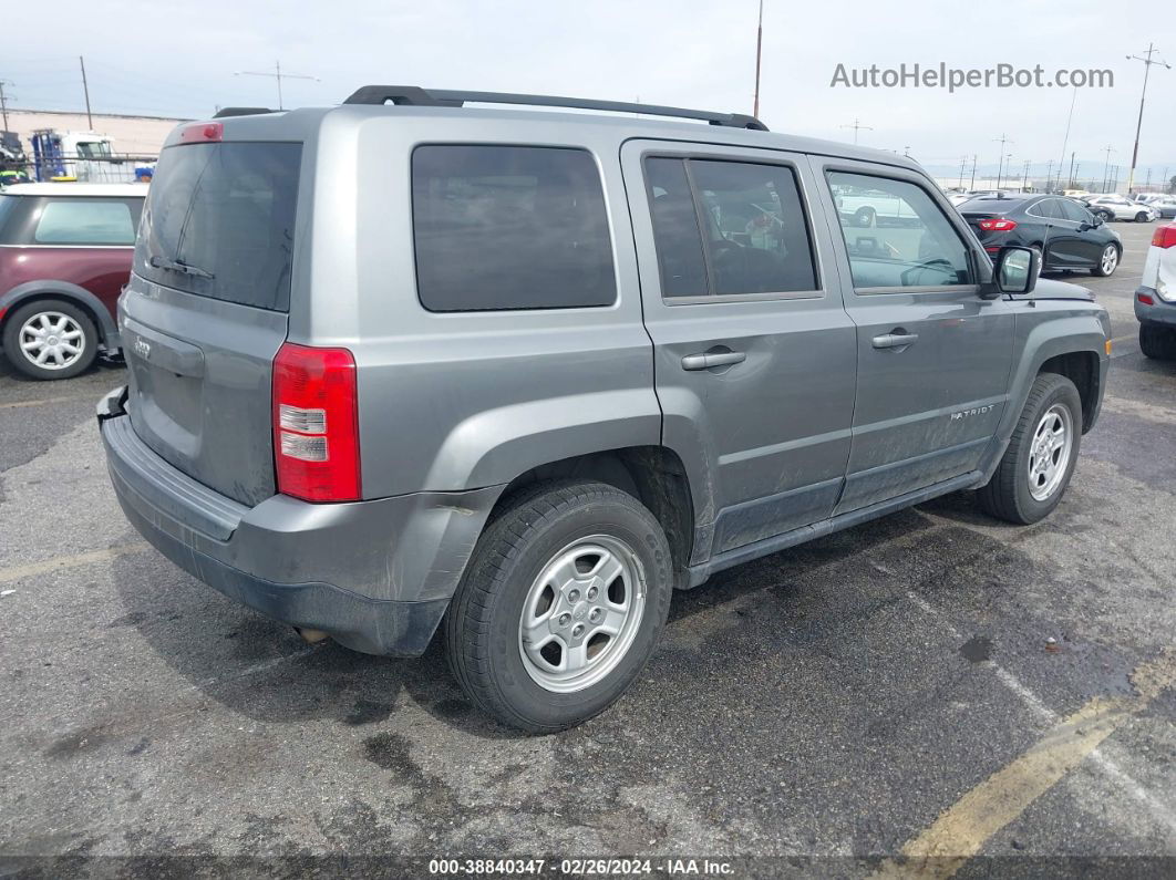 2014 Jeep Patriot Sport Gray vin: 1C4NJPBAXED596512