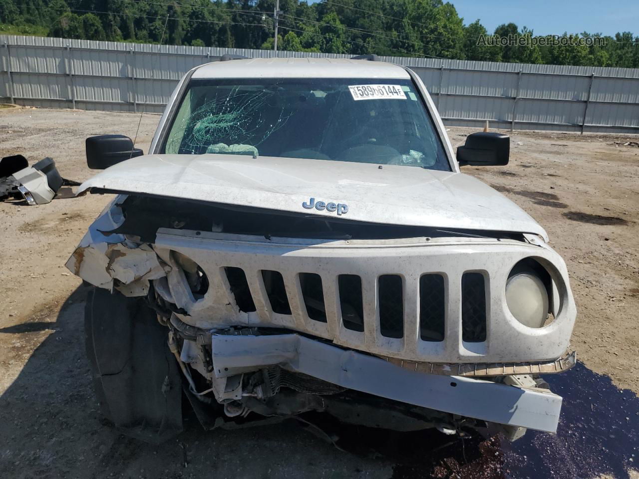 2014 Jeep Patriot Sport White vin: 1C4NJPBAXED870694