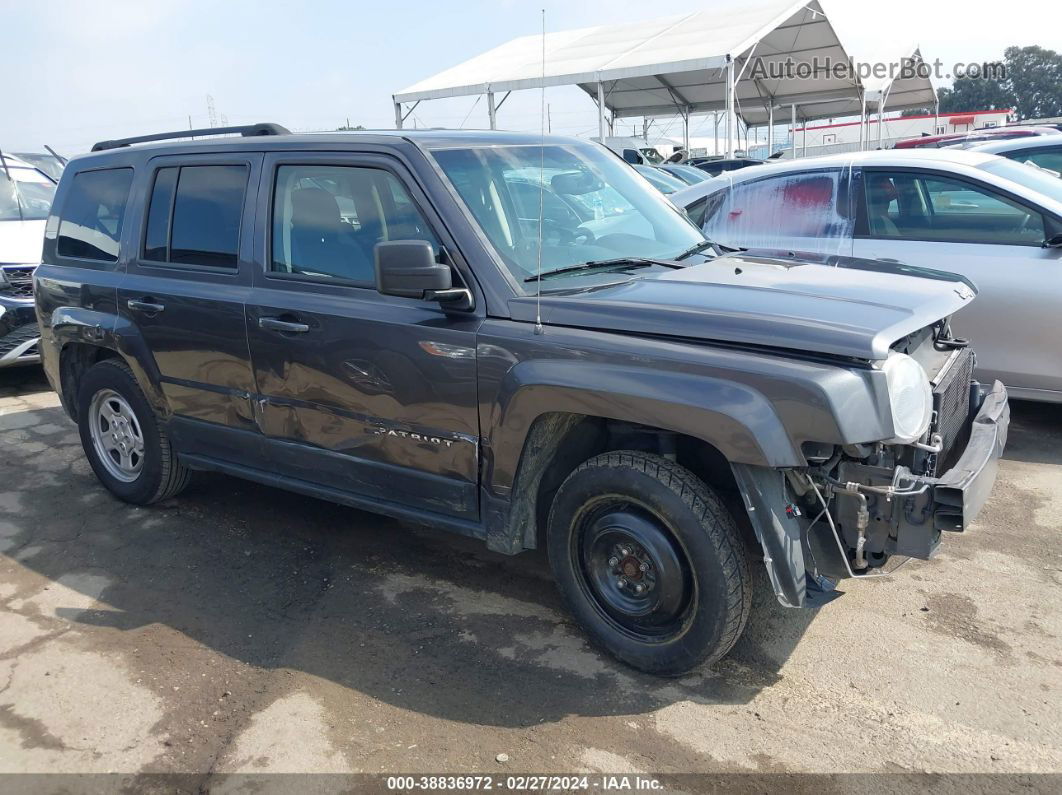 2016 Jeep Patriot Sport Gray vin: 1C4NJPBAXGD687637