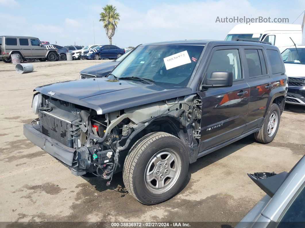 2016 Jeep Patriot Sport Gray vin: 1C4NJPBAXGD687637