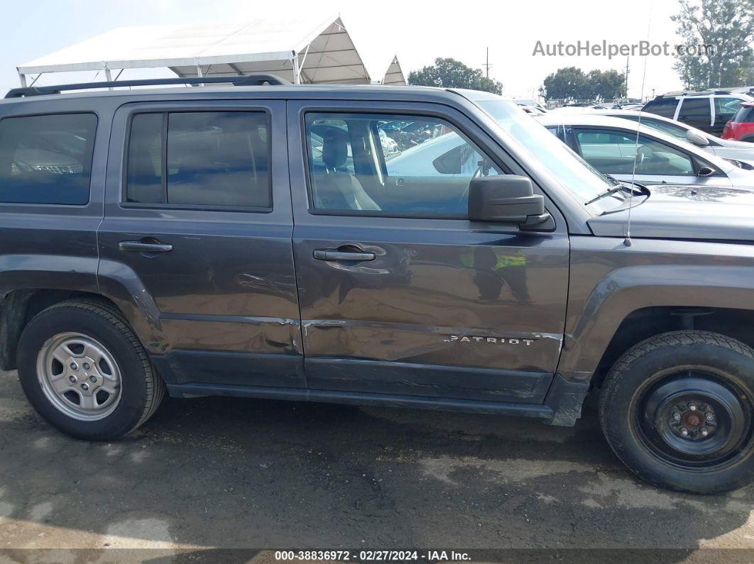 2016 Jeep Patriot Sport Gray vin: 1C4NJPBAXGD687637