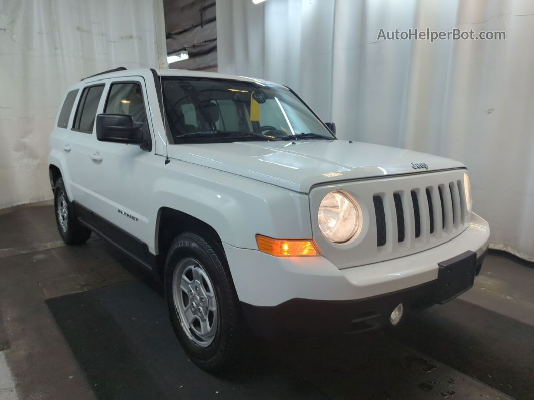 2016 Jeep Patriot Sport White vin: 1C4NJPBB1GD569498