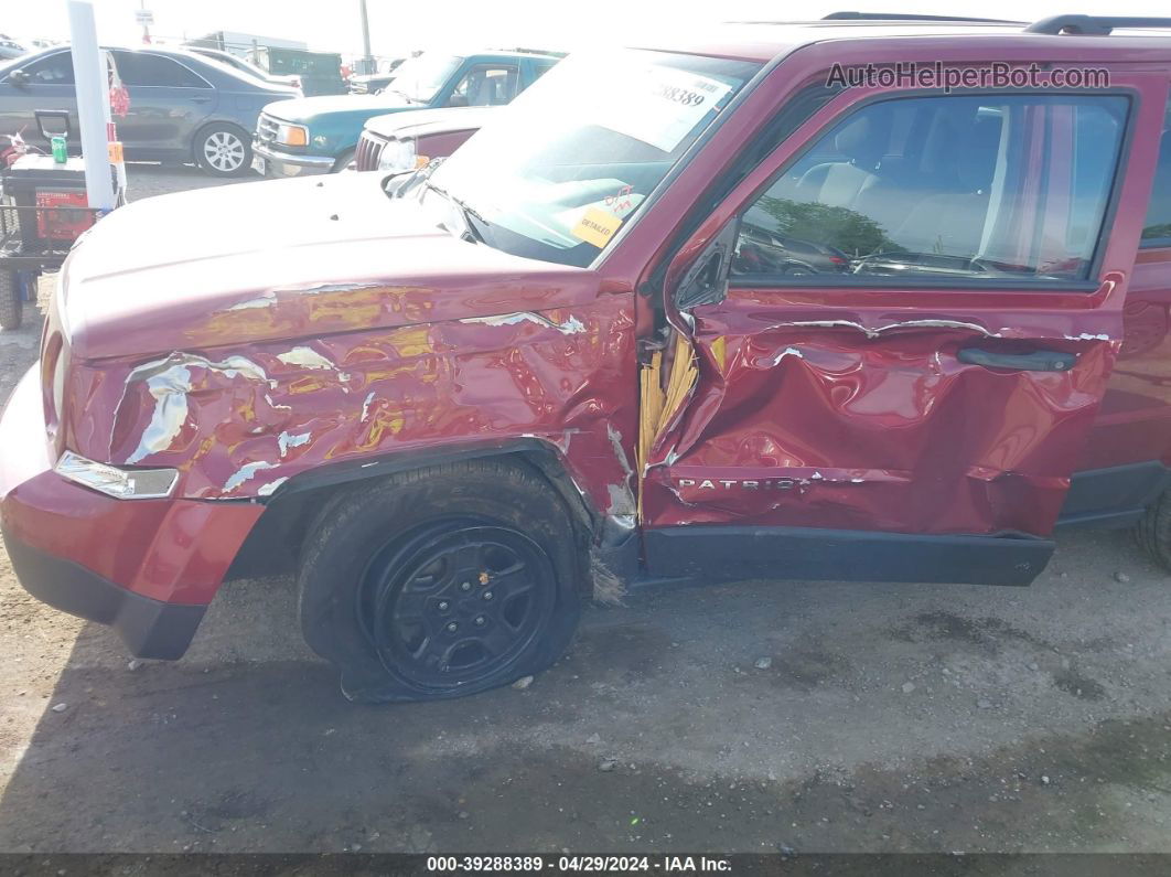 2016 Jeep Patriot Sport Maroon vin: 1C4NJPBB1GD643356