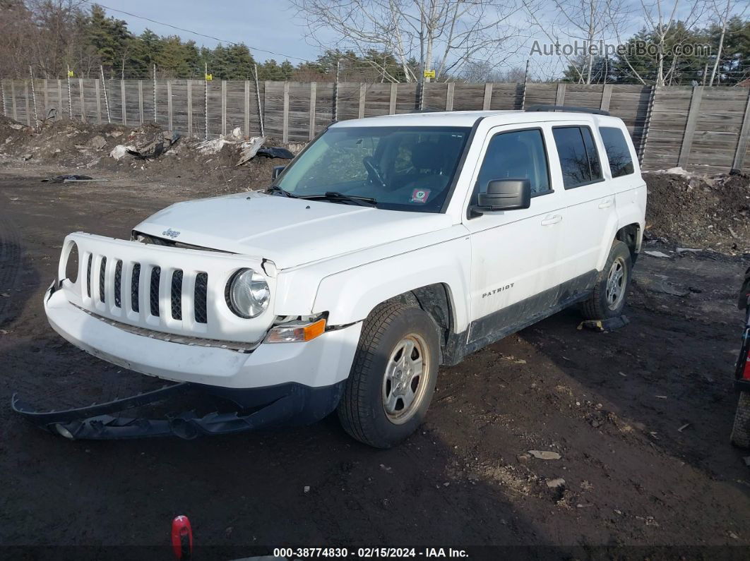 2016 Jeep Patriot Sport White vin: 1C4NJPBB1GD703314