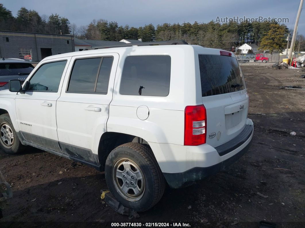 2016 Jeep Patriot Sport White vin: 1C4NJPBB1GD703314