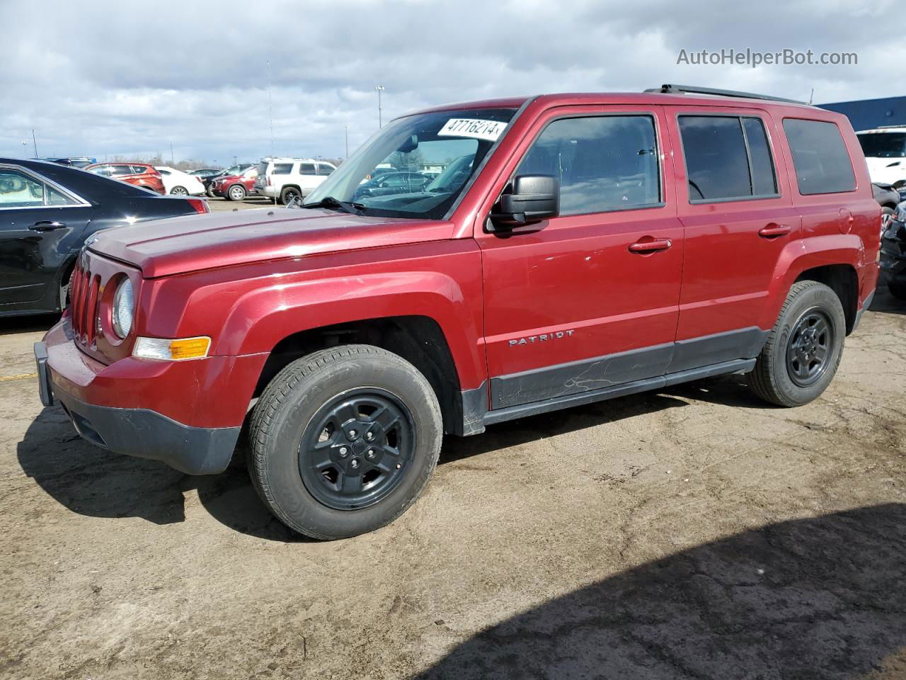 2016 Jeep Patriot Sport Красный vin: 1C4NJPBB1GD738614