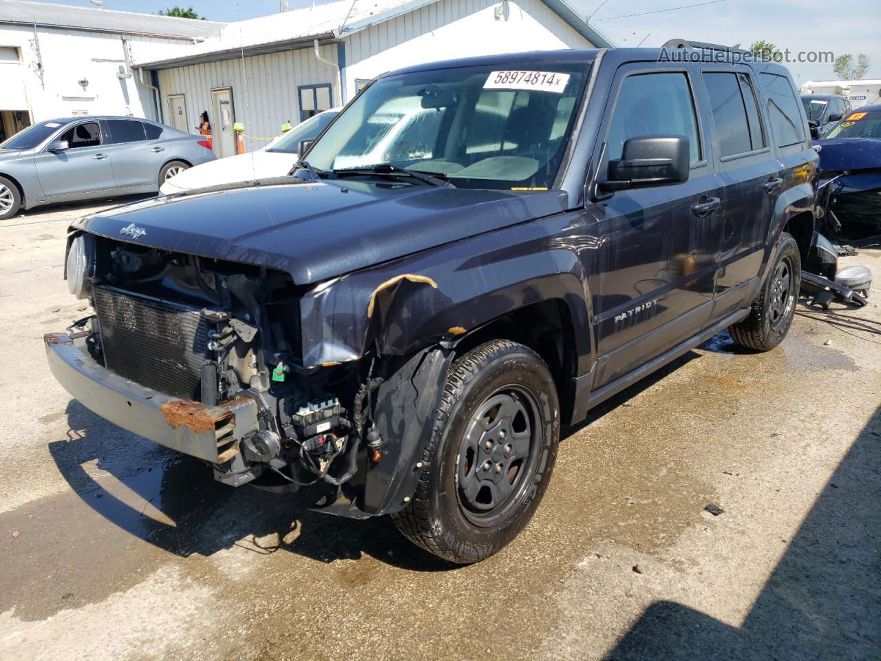 2014 Jeep Patriot Sport Blue vin: 1C4NJPBB2ED911554