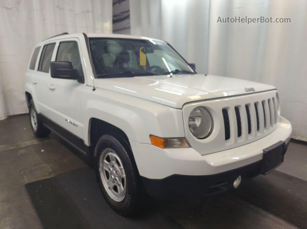 2016 Jeep Patriot Sport White vin: 1C4NJPBB2GD527390