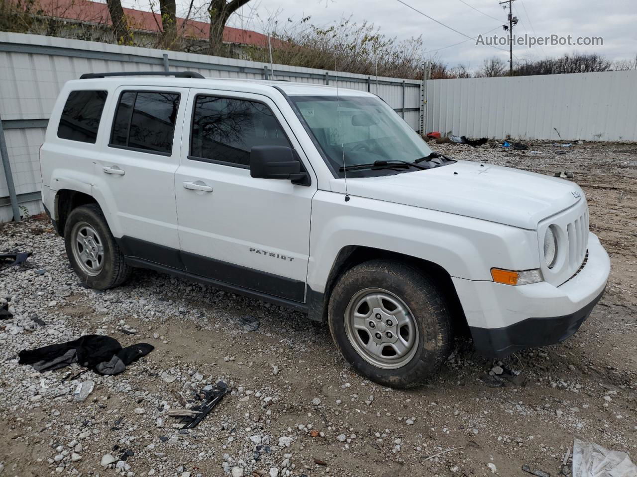 2016 Jeep Patriot Sport White vin: 1C4NJPBB2GD562673