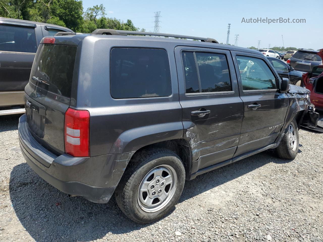 2014 Jeep Patriot Sport Gray vin: 1C4NJPBB3ED737560