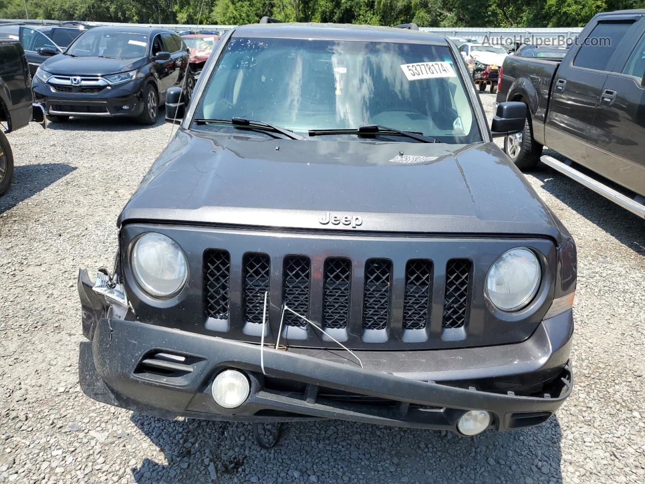 2014 Jeep Patriot Sport Gray vin: 1C4NJPBB3ED737560