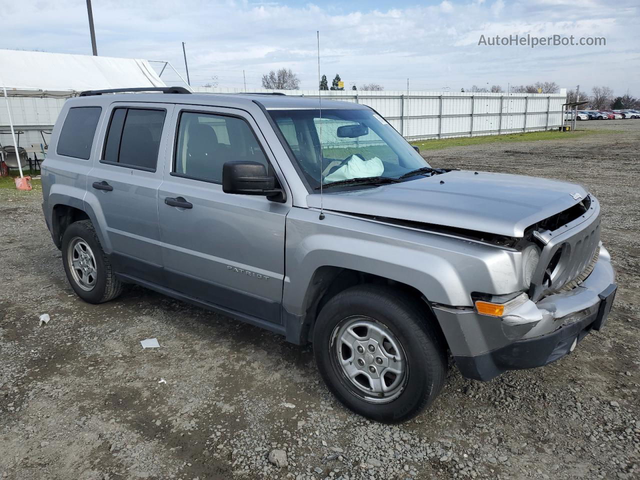 2016 Jeep Patriot Sport Silver vin: 1C4NJPBB3GD741384