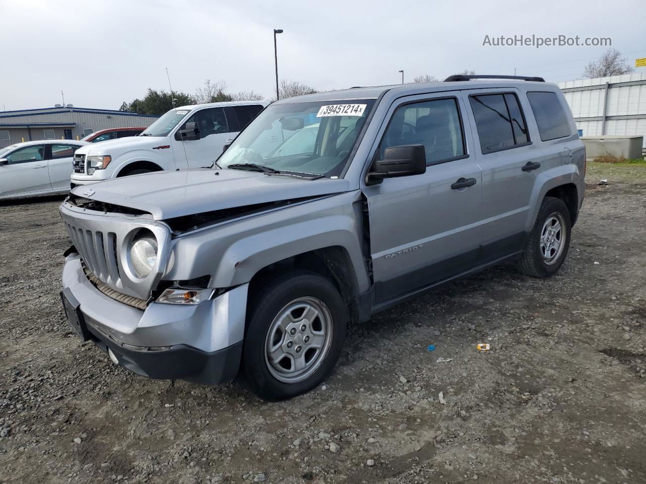 2016 Jeep Patriot Sport Silver vin: 1C4NJPBB3GD741384