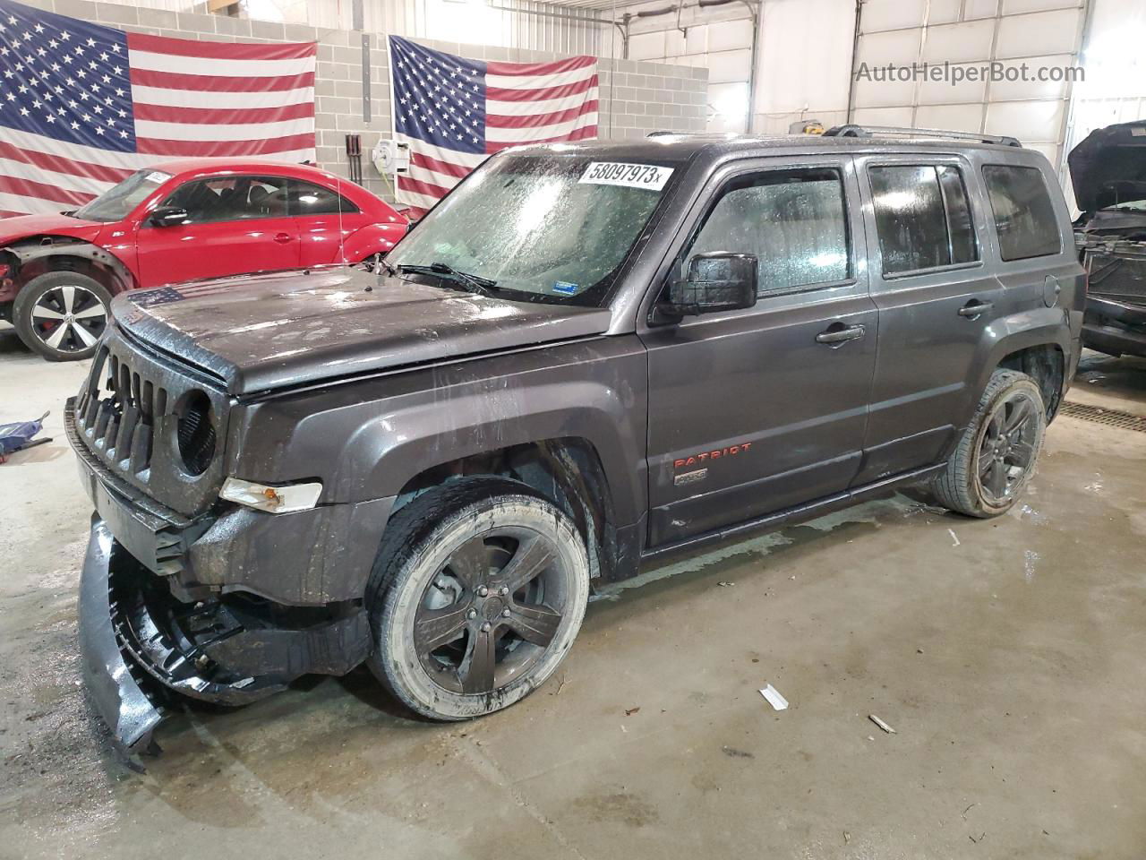 2016 Jeep Patriot Sport Серый vin: 1C4NJPBB3GD790813