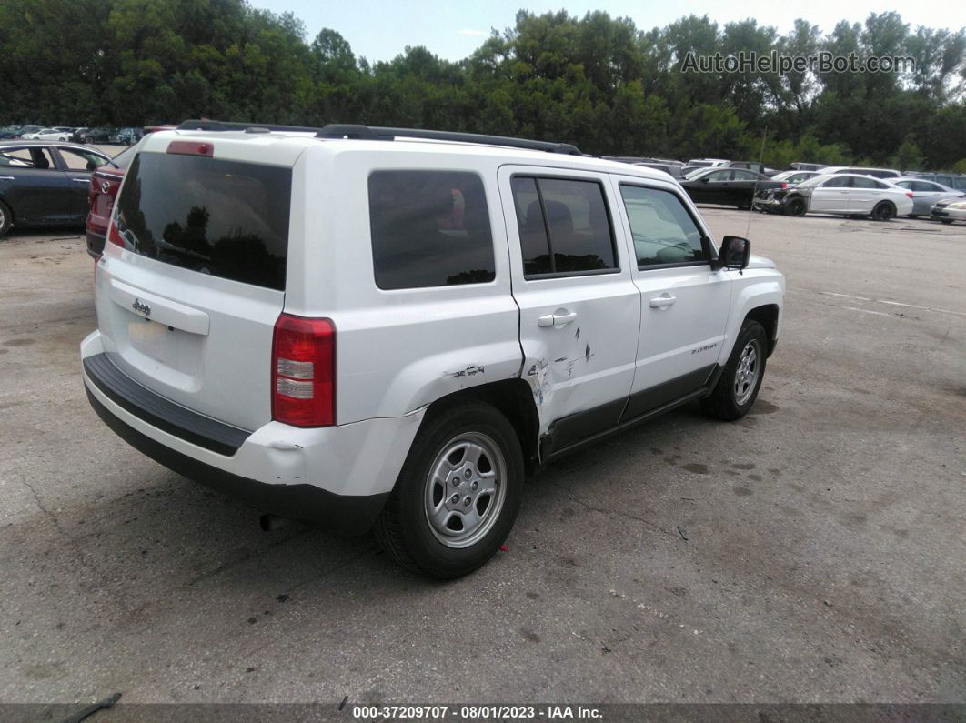 2016 Jeep Patriot Sport White vin: 1C4NJPBB3GD810221