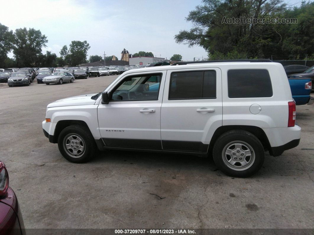 2016 Jeep Patriot Sport White vin: 1C4NJPBB3GD810221