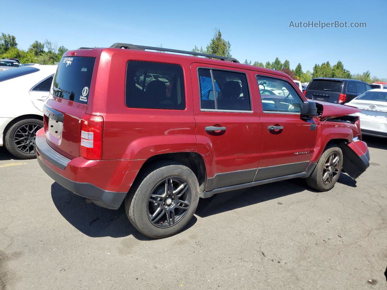 2014 Jeep Patriot Sport Burgundy vin: 1C4NJPBB4ED604208