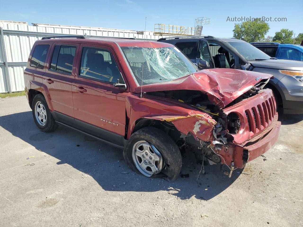 2014 Jeep Patriot Sport Красный vin: 1C4NJPBB4ED640707