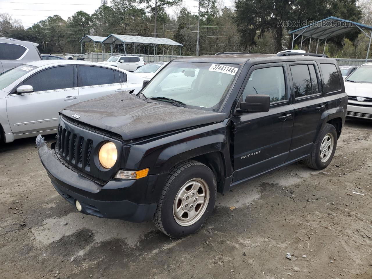 2014 Jeep Patriot Sport Черный vin: 1C4NJPBB4ED671231