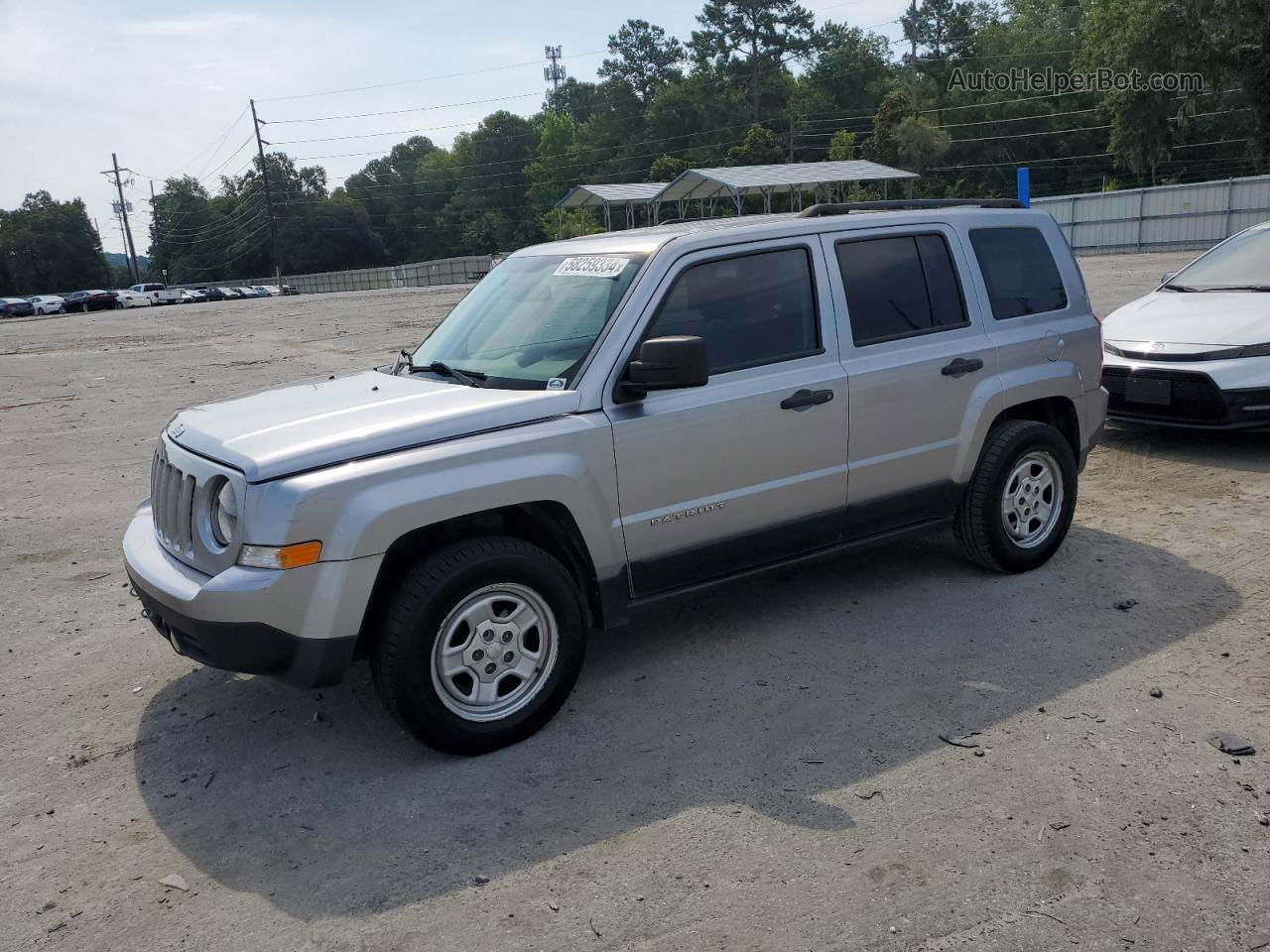 2016 Jeep Patriot Sport Silver vin: 1C4NJPBB4GD537323