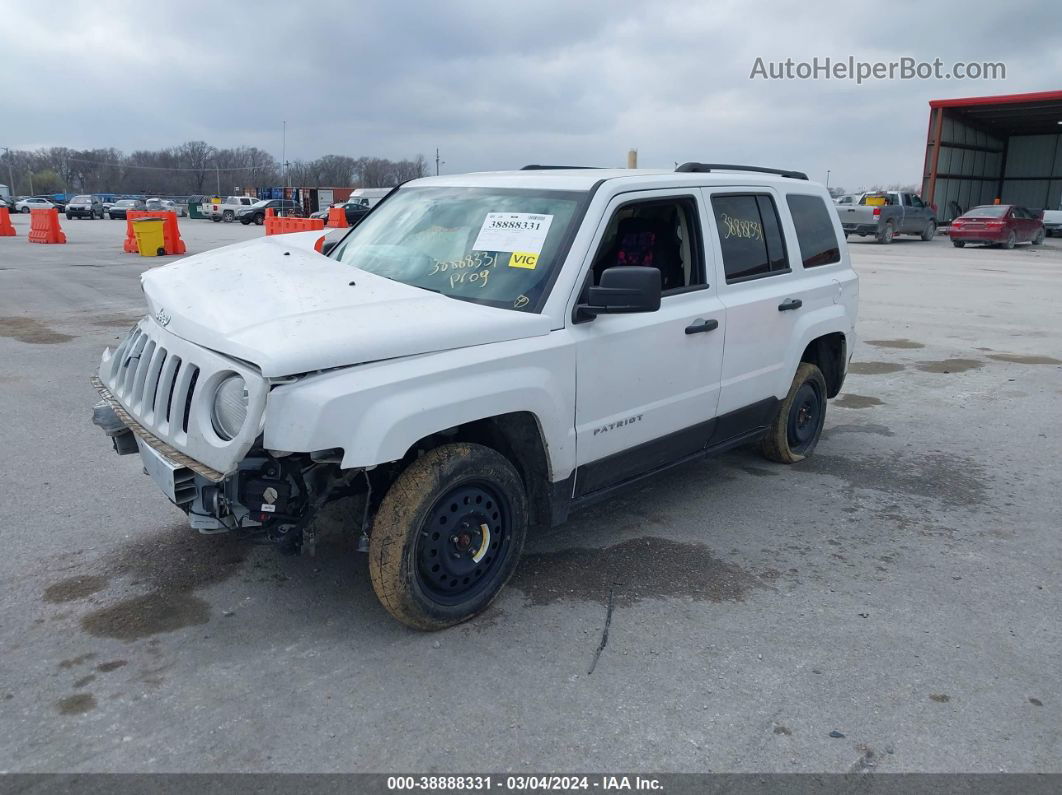 2016 Jeep Patriot Sport White vin: 1C4NJPBB4GD667117