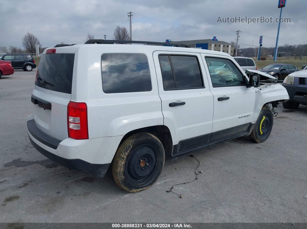 2016 Jeep Patriot Sport White vin: 1C4NJPBB4GD667117