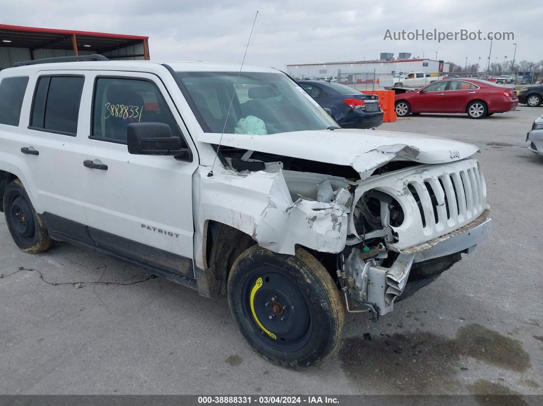 2016 Jeep Patriot Sport White vin: 1C4NJPBB4GD667117