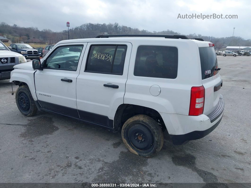 2016 Jeep Patriot Sport White vin: 1C4NJPBB4GD667117