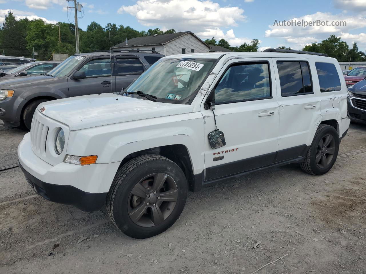 2016 Jeep Patriot Sport White vin: 1C4NJPBB4GD738266