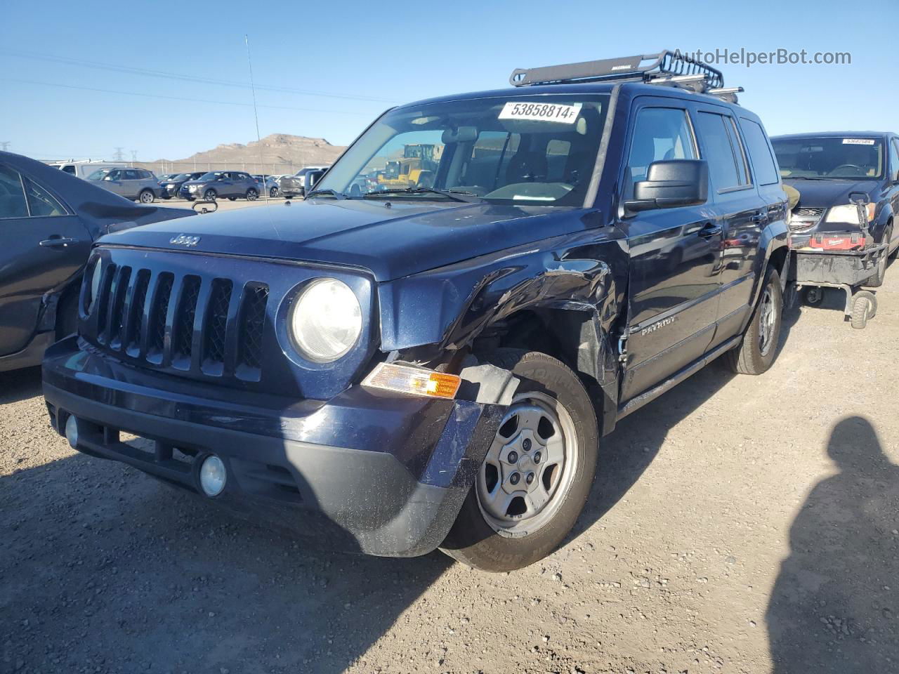 2014 Jeep Patriot Sport Синий vin: 1C4NJPBB5ED619302