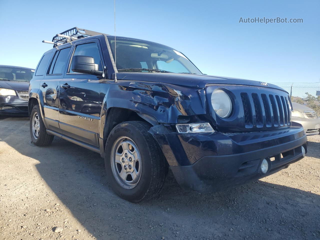 2014 Jeep Patriot Sport Синий vin: 1C4NJPBB5ED619302