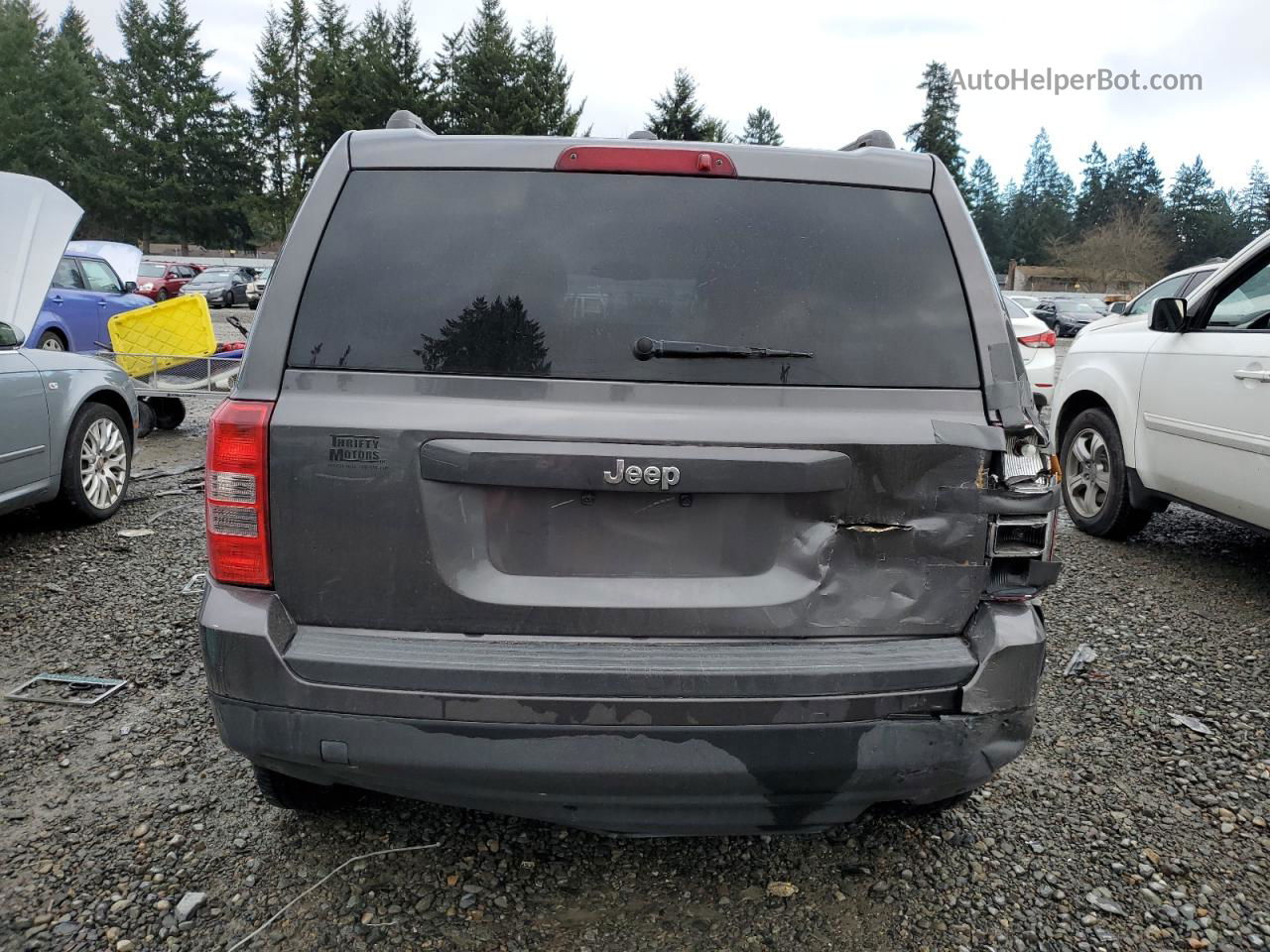 2014 Jeep Patriot Sport Gray vin: 1C4NJPBB5ED905540